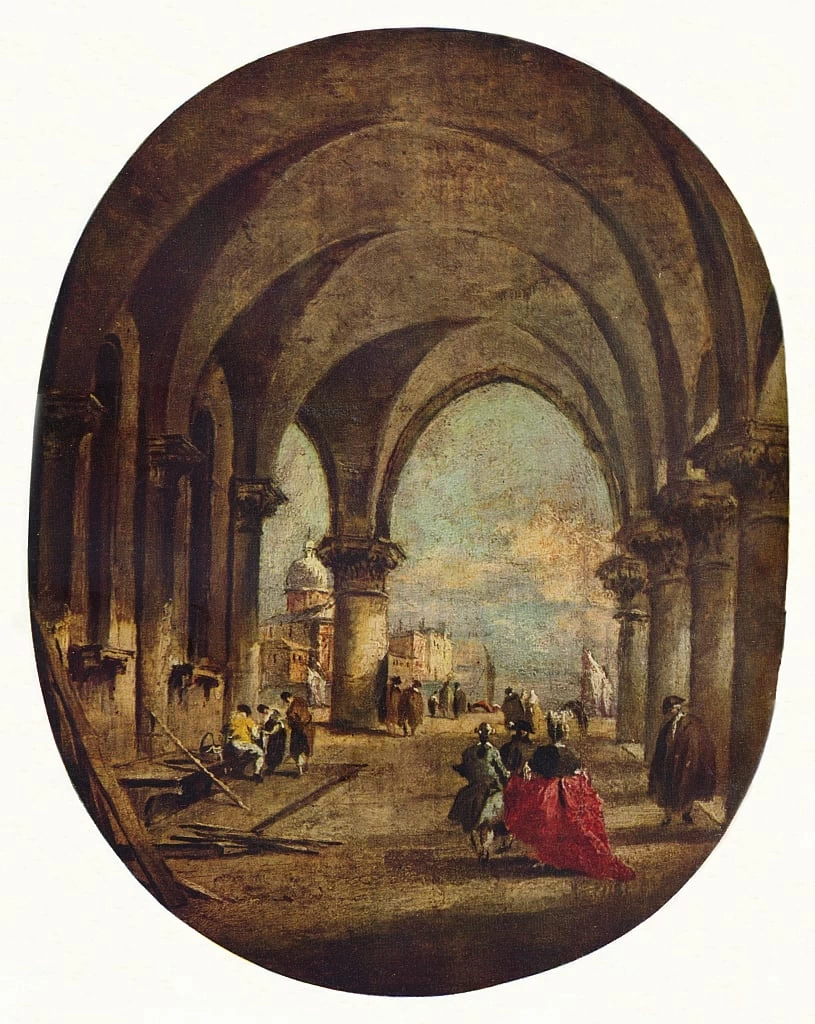 San Giorgio visto dalle arcate del Palazzo Ducale
